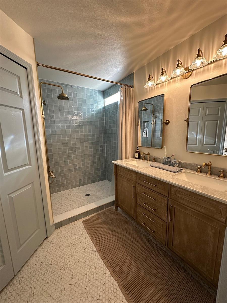 Primary bathroom with walk in shower