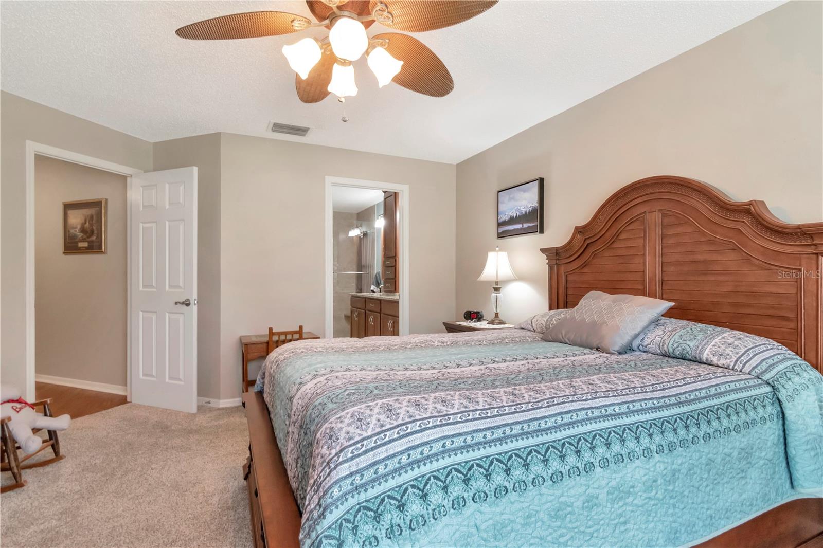 Primary Bedroom with new carpet