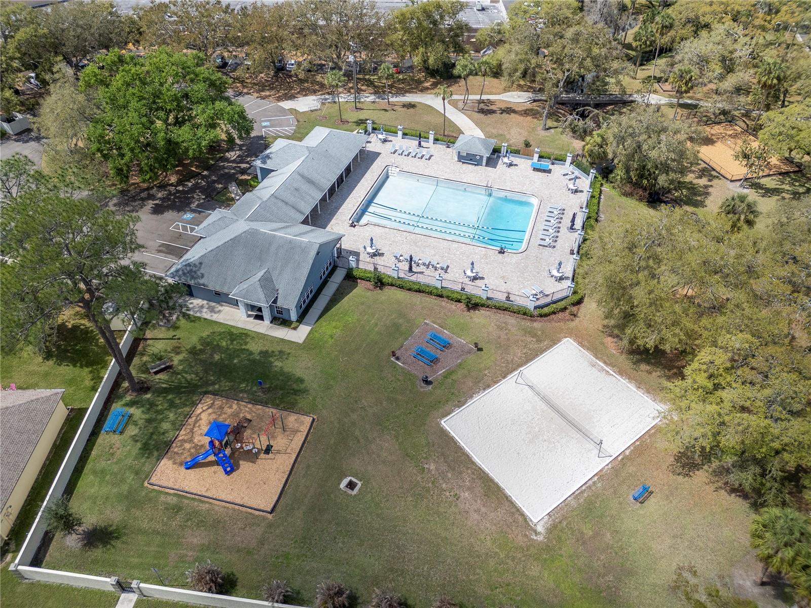 Community Pool, Playground and Tennis Courts