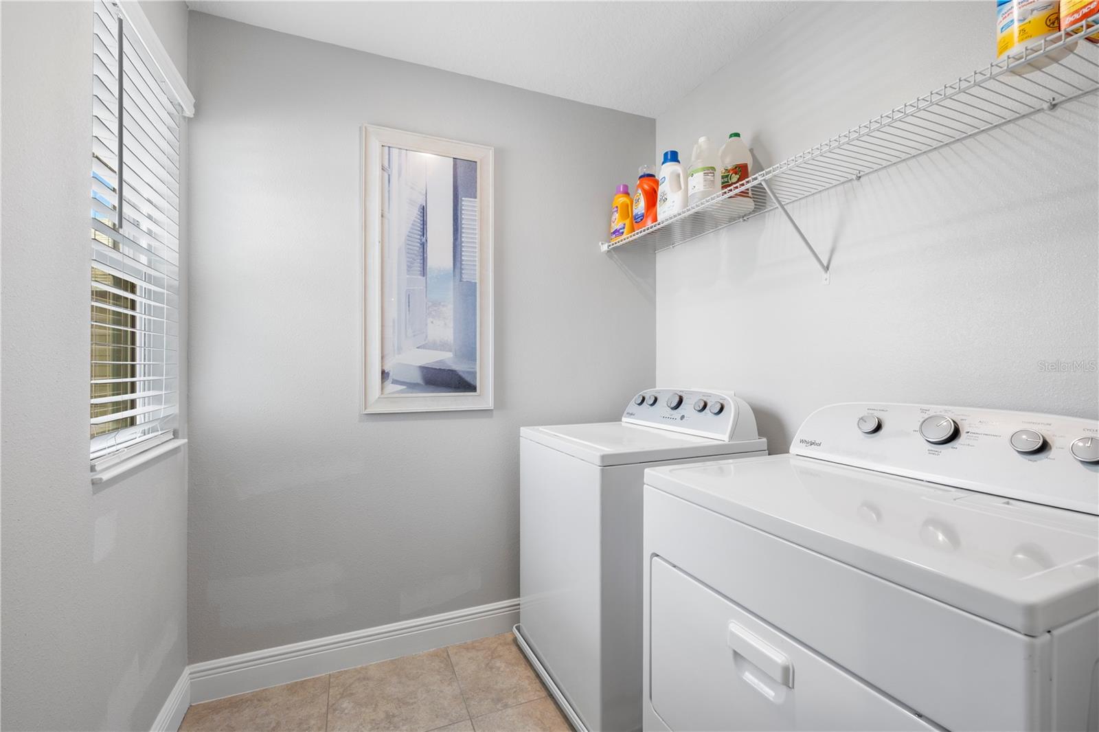 Upstairs laundry room