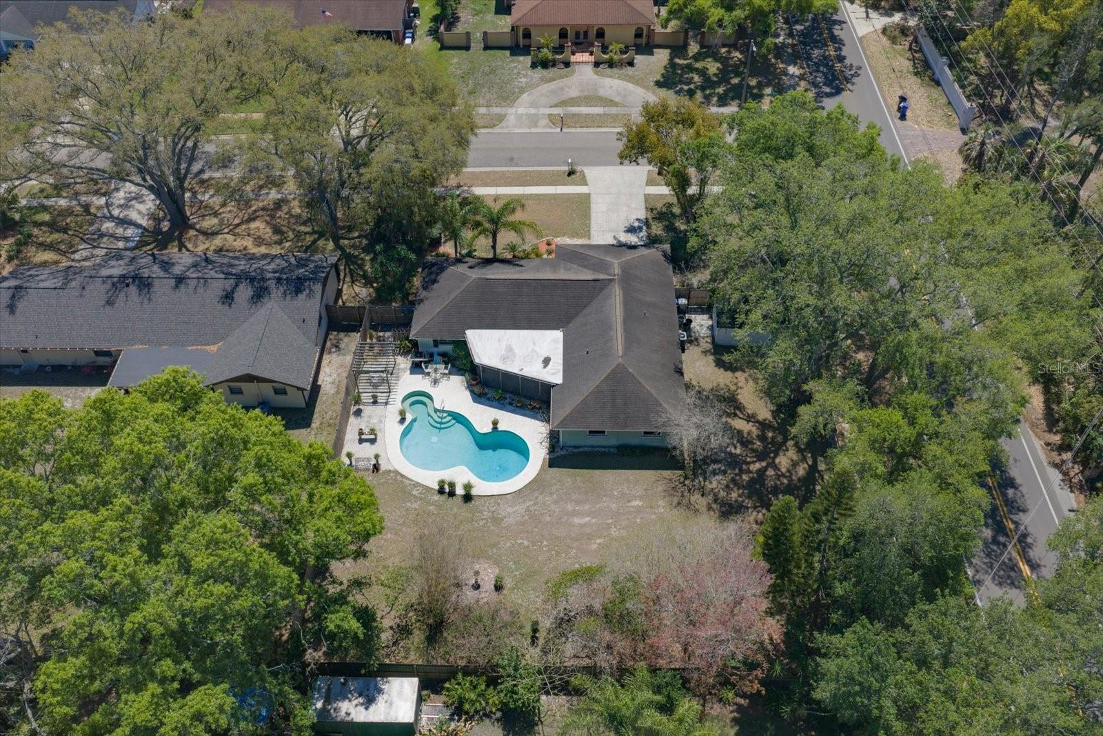 Huge corner lot with side entrance for parking RV's, boats, etc.