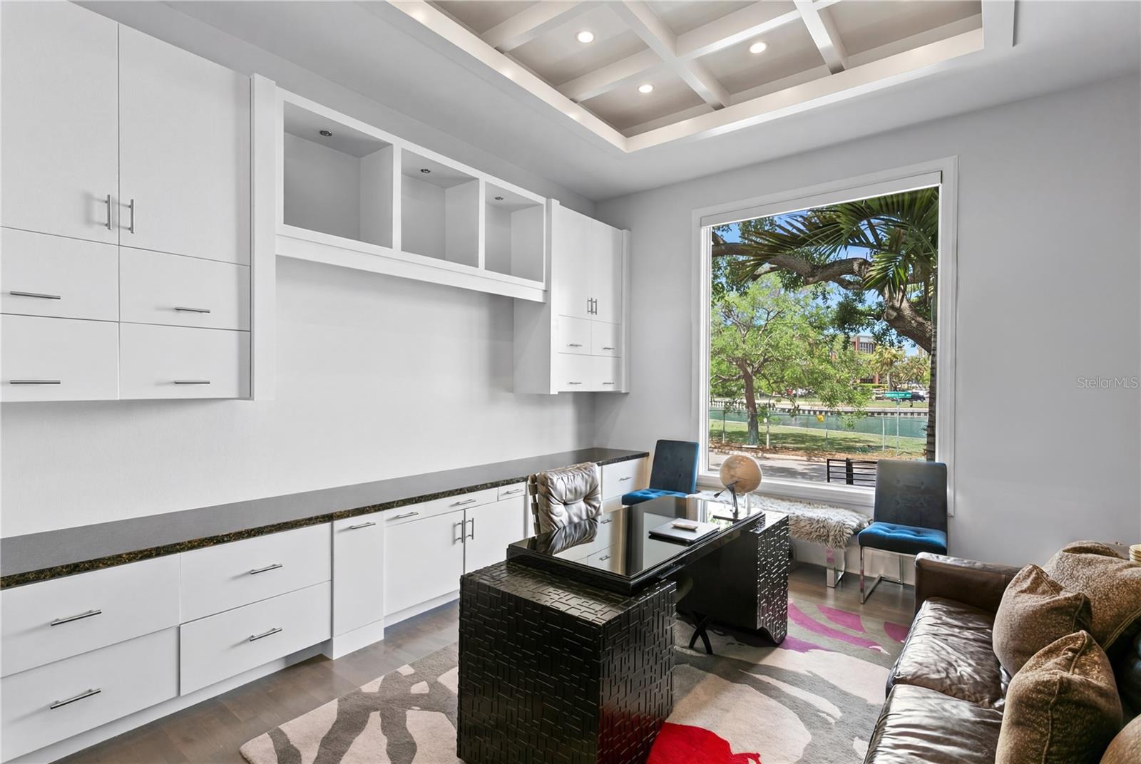 Separate Office with French Doors for Privacy