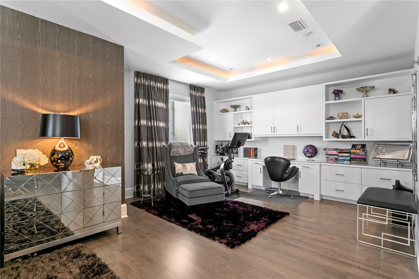 Built-In Office in the Owner's Suite