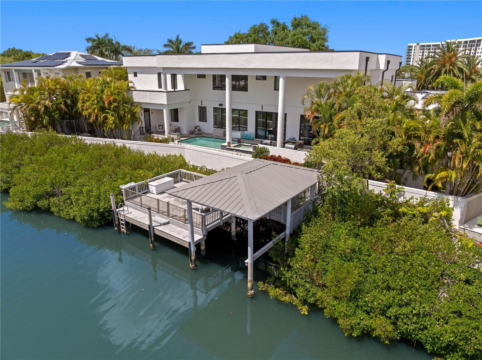 Large Dock for Viewing Dolphin and Manatees