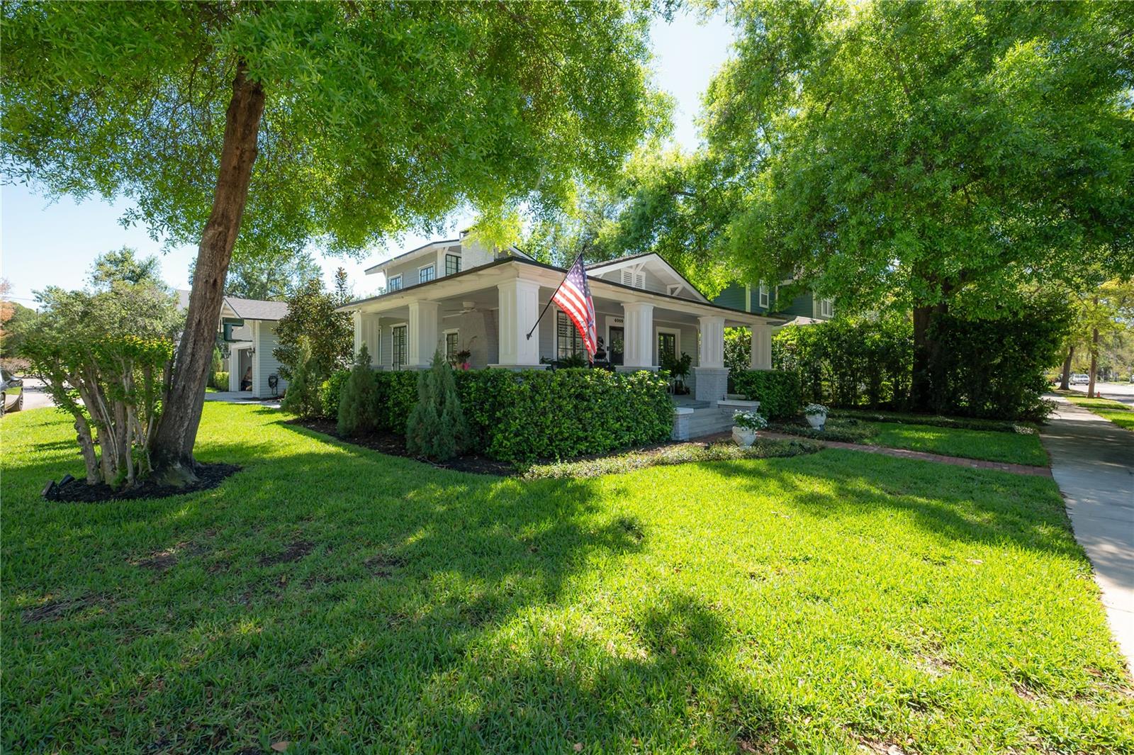 Corner lot with lovely landscaping, irrigation, and crape myrtles