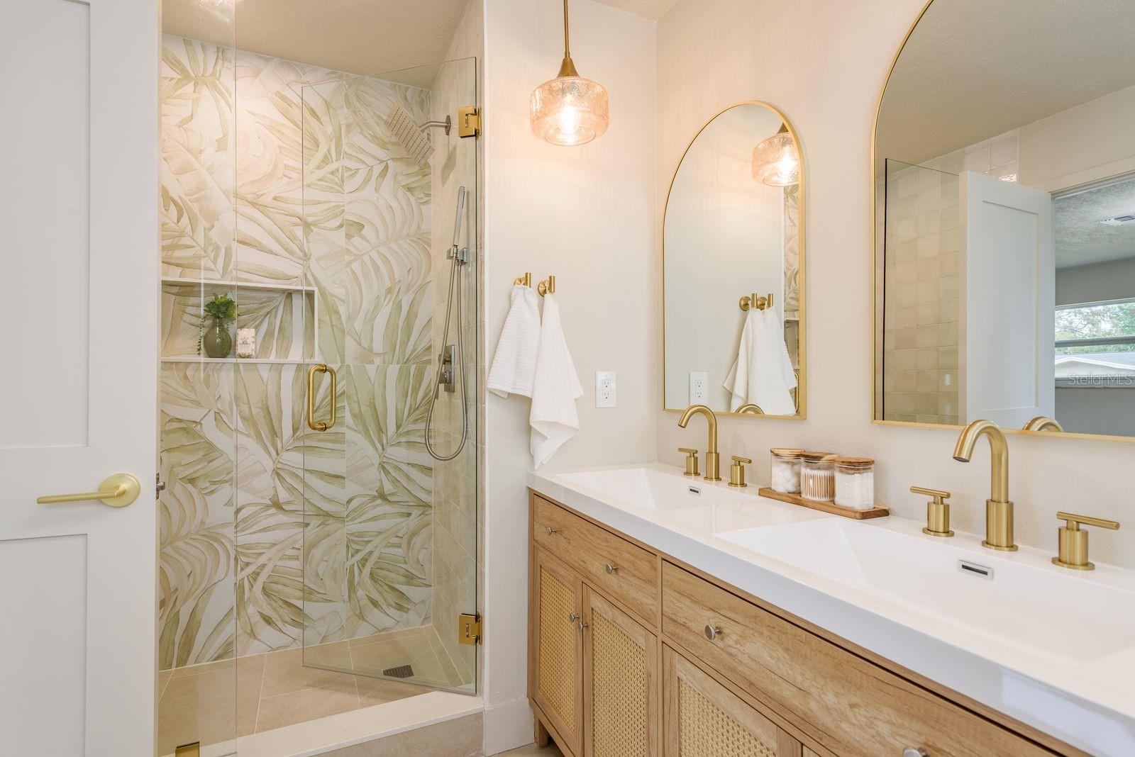 primary suite bathroom shower