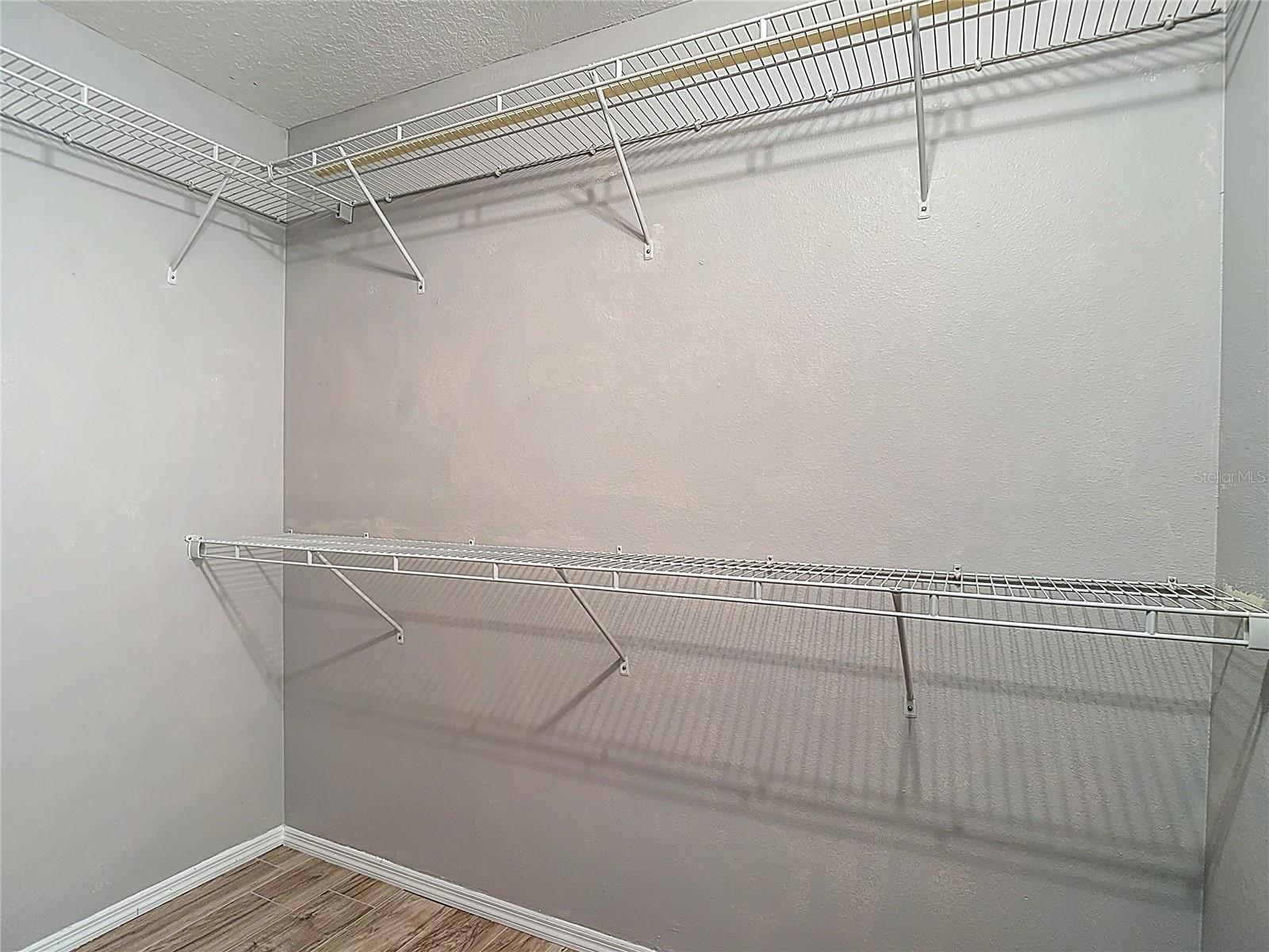 Primary walk in closet