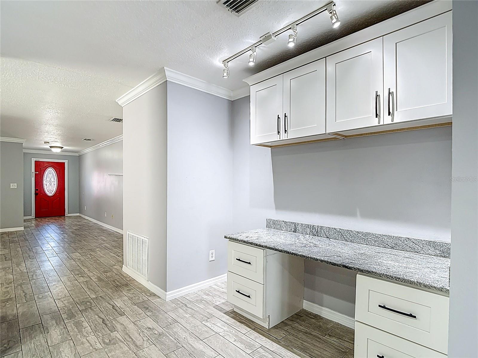 Desk area off kitchen