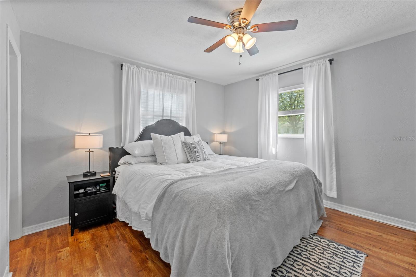 Comfortable and spacious primary suite designed for relaxation and rest.