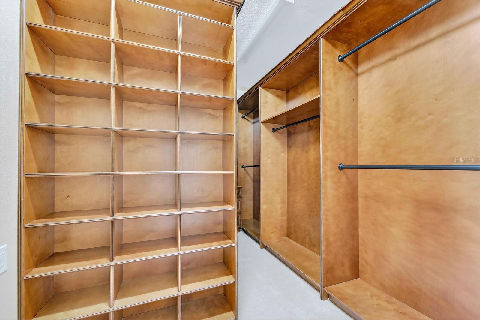 HIS & HERS WALK-IN CLOSETS