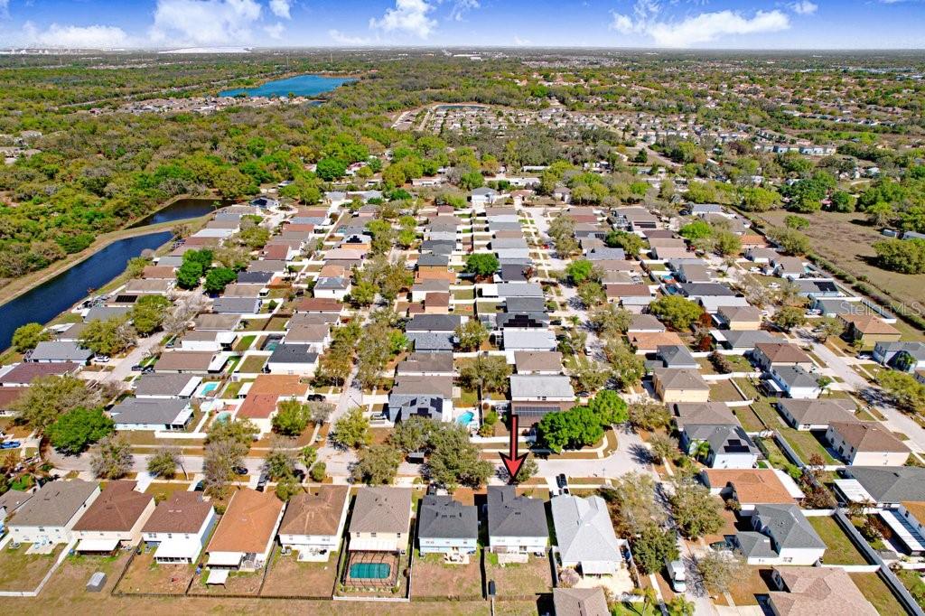 Ariel View of Neighborhood
