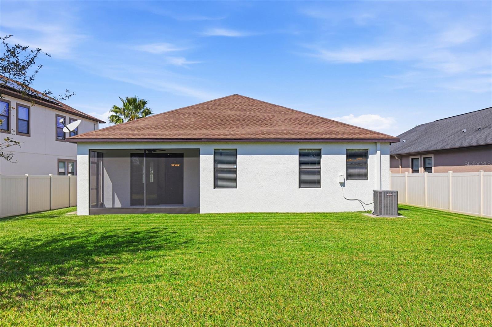 Rear of the property