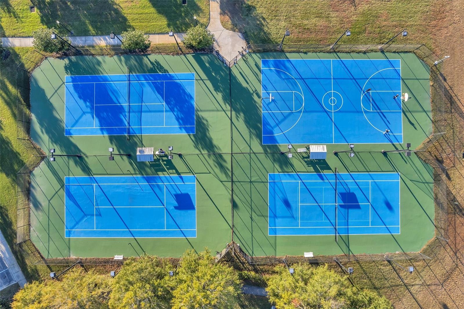 Tennis and pickle ball courts