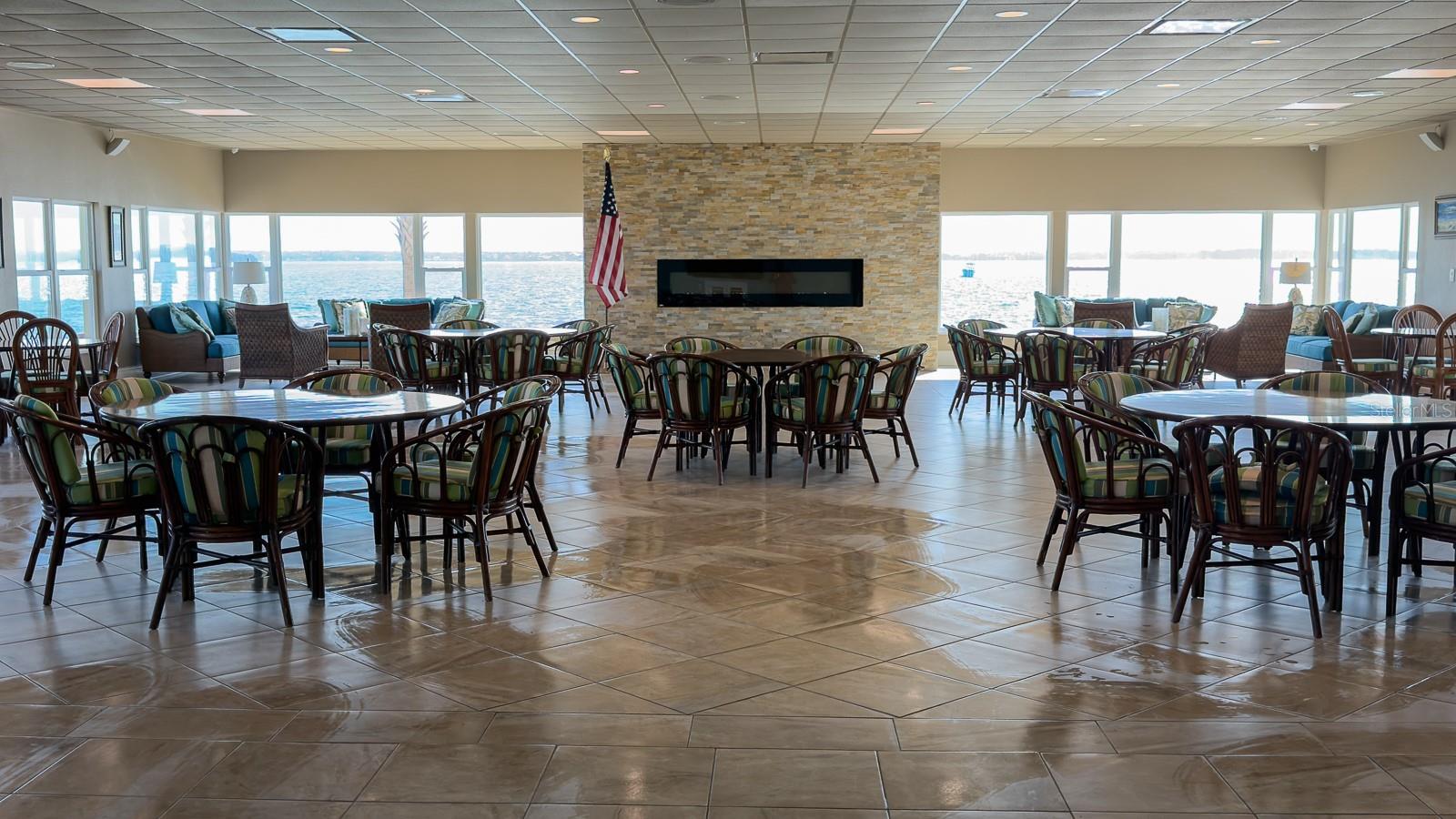 Modernized clubhouse offering elegant gathering and social spaces