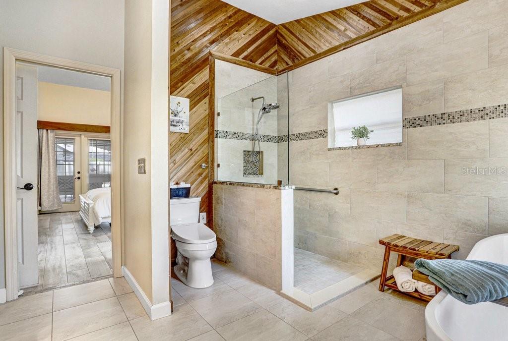 Beautiful updates and large walk in shower