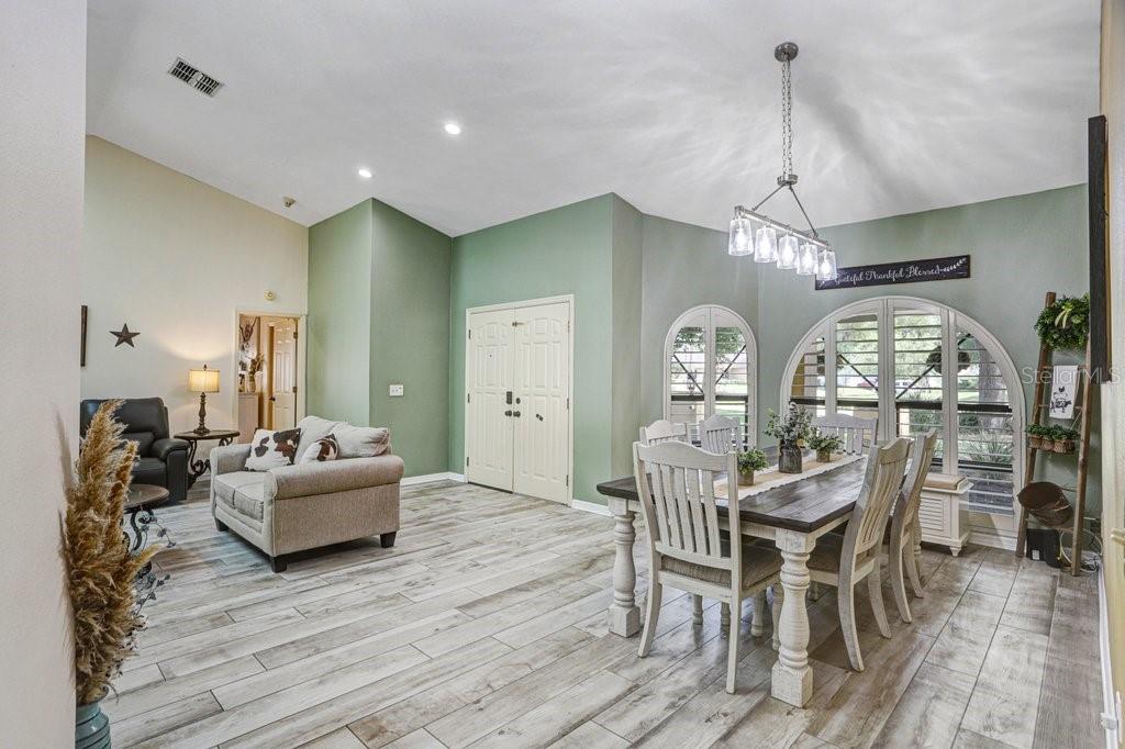 Living Room and Dining Room