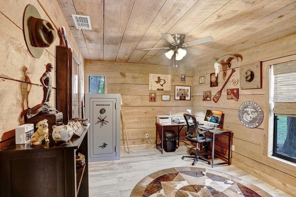 Bedroom 4 with cedar walls