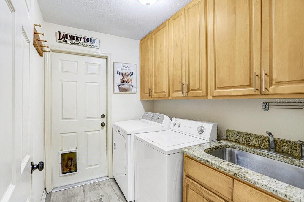 Laundry room entry from garage