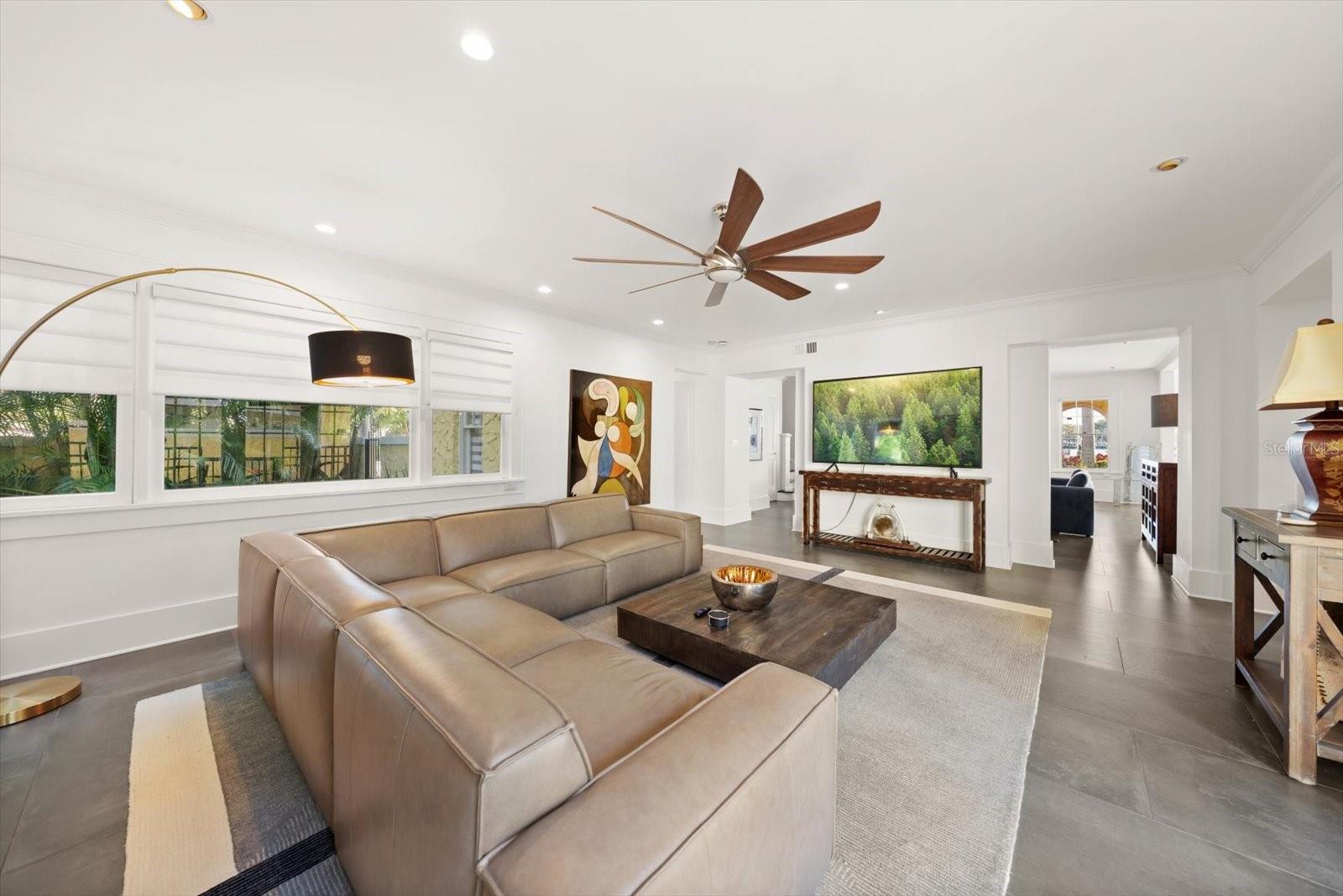 Spacious and inviting family room