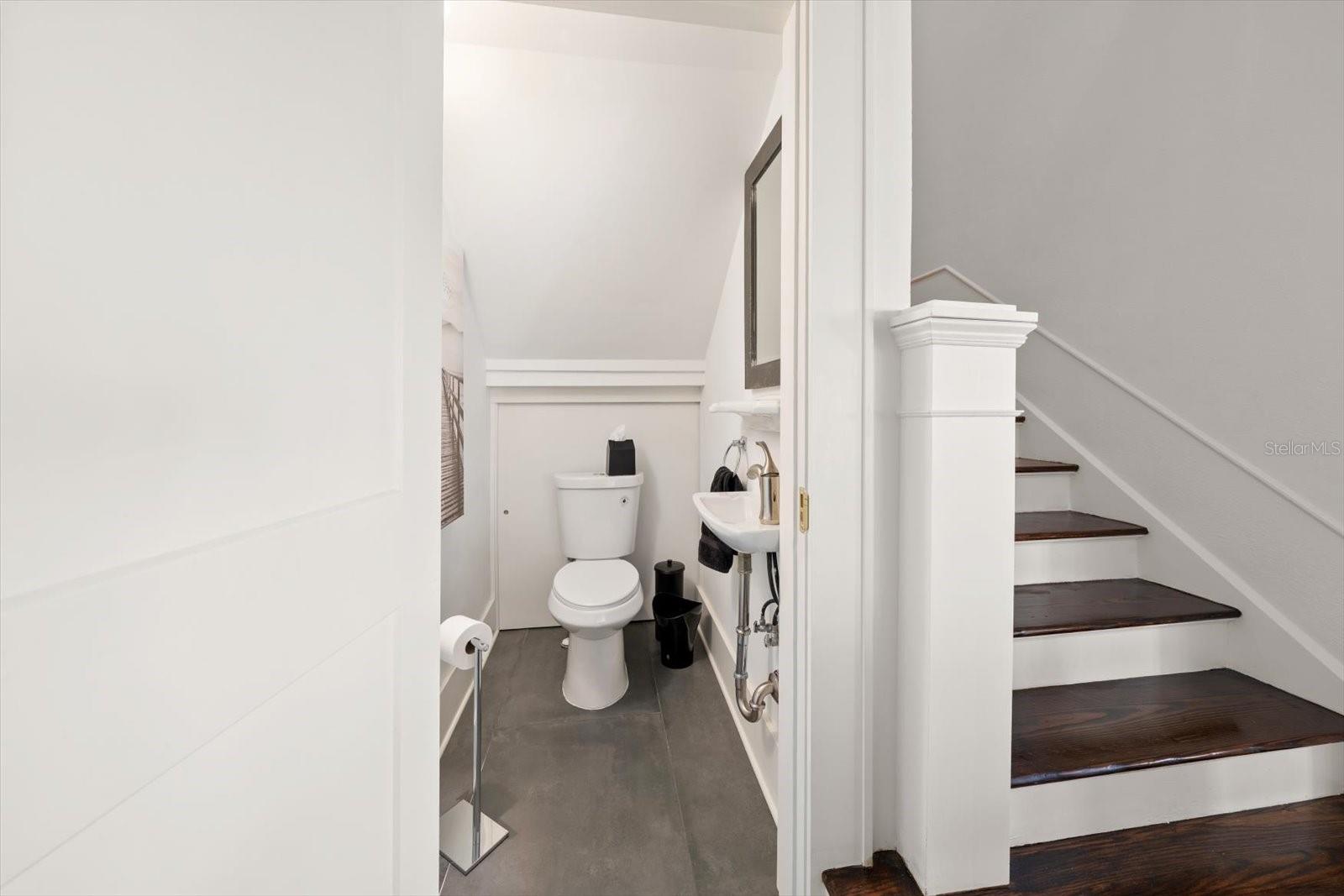 Half bath downstairs