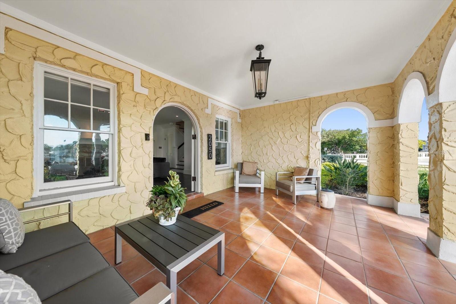 Welcoming front porch