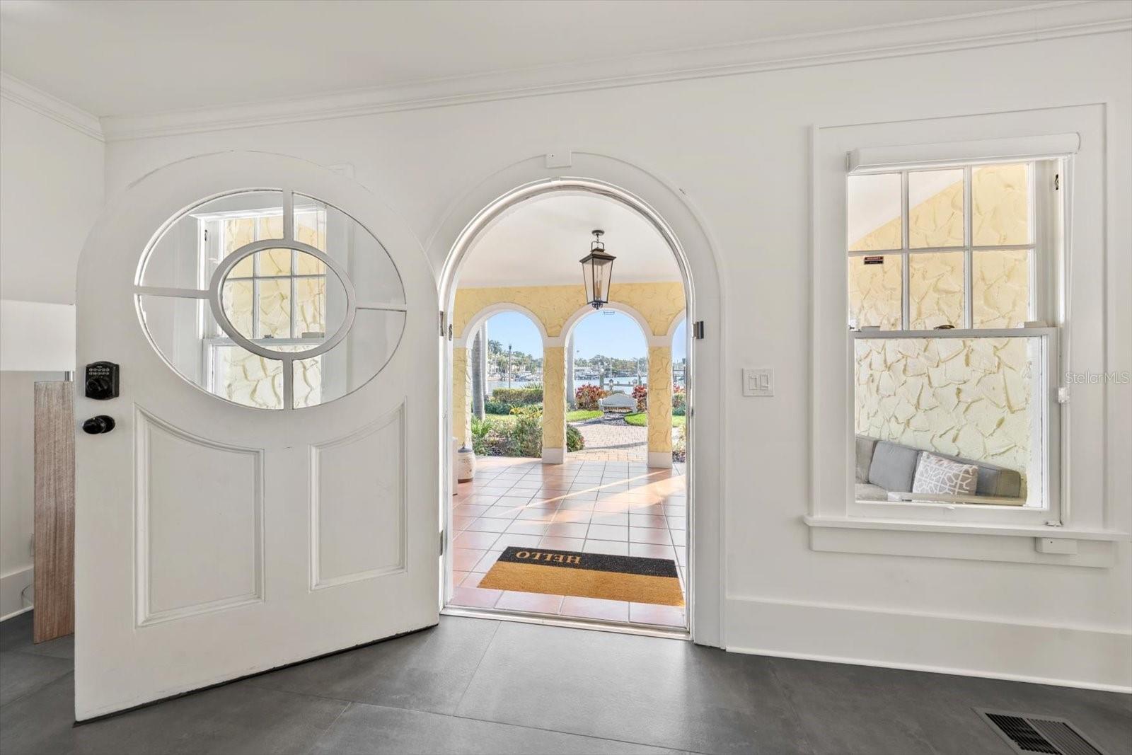 Original arched door