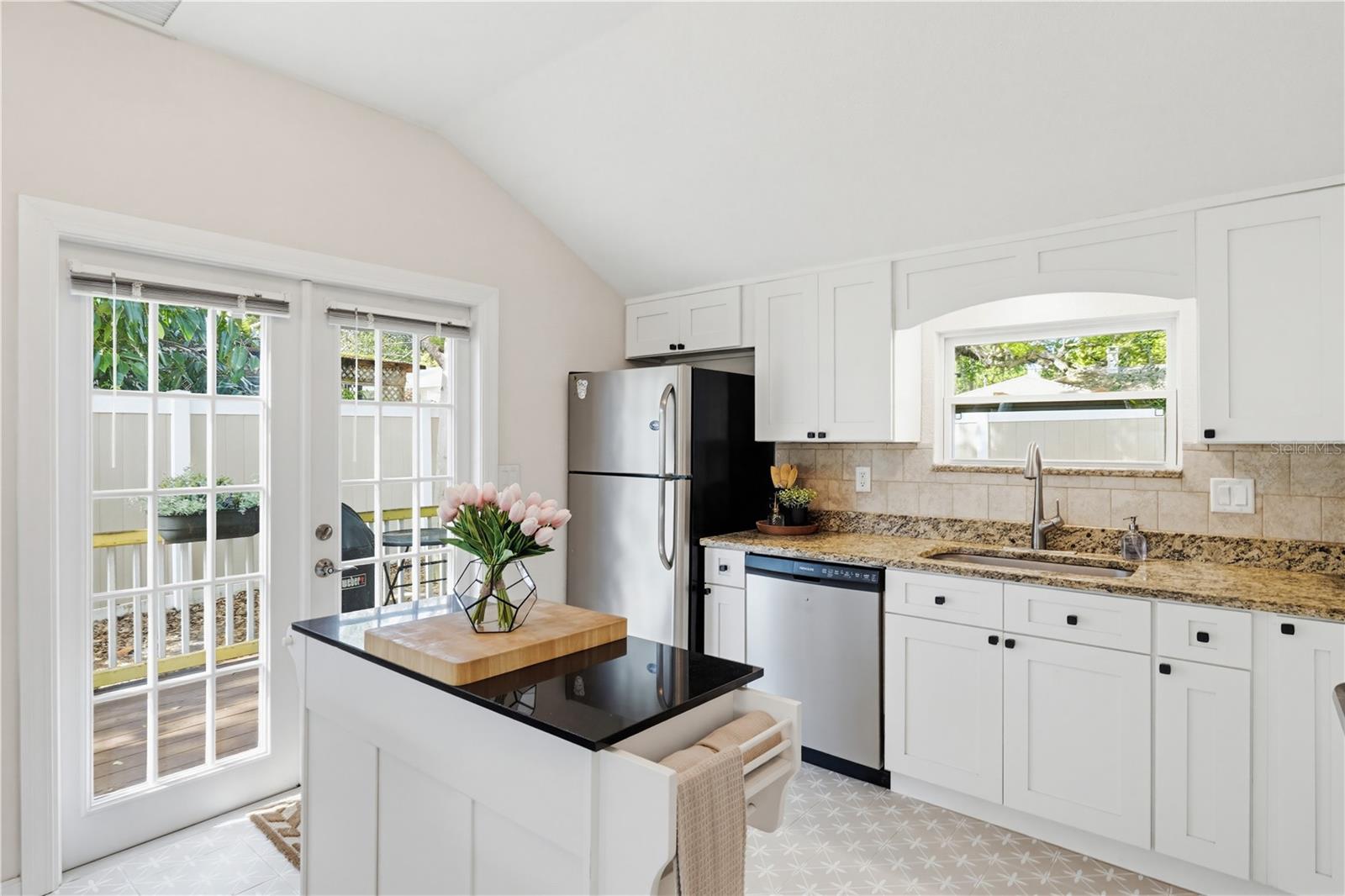 Orange Ave - Kitchen to French Doors