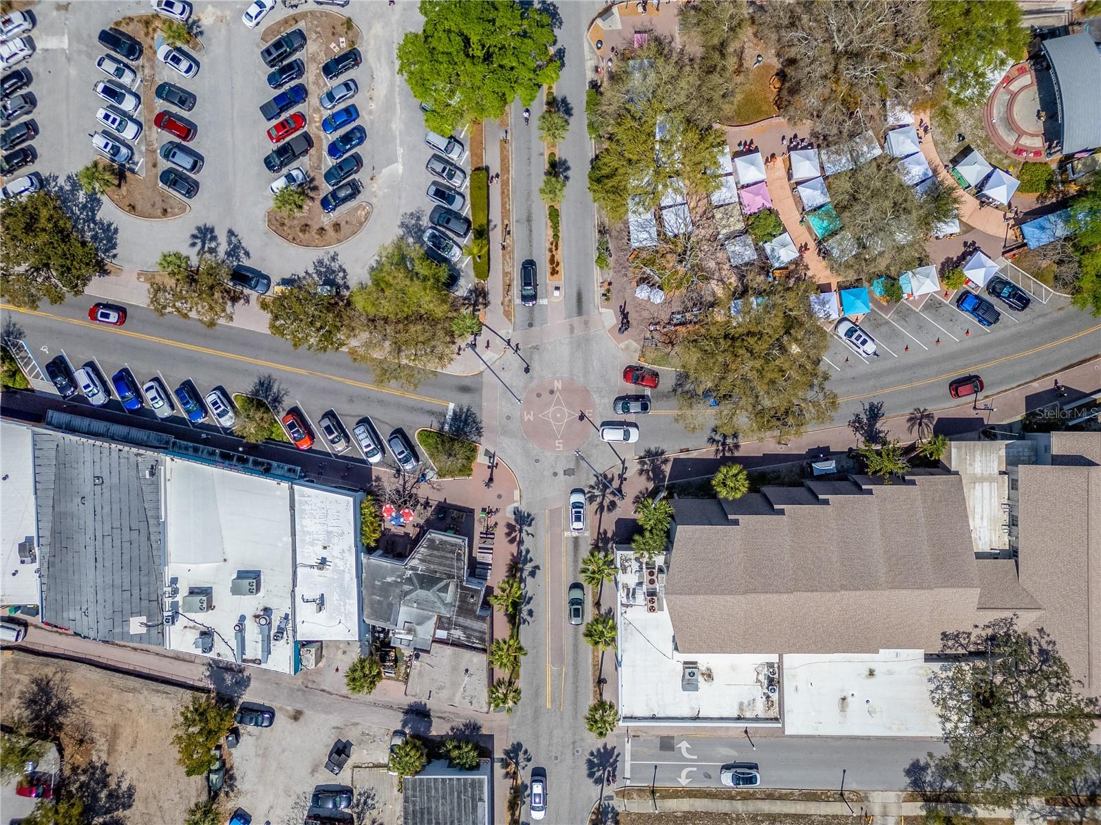 Downtown Dunedin Aerial View - Downtown Market