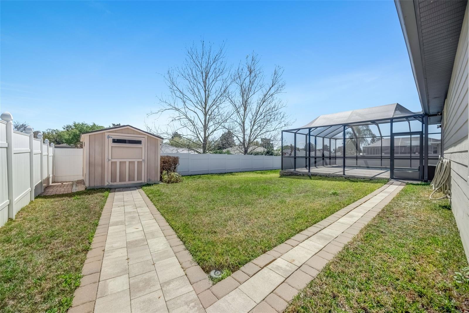 Paved Walkway to the Shed