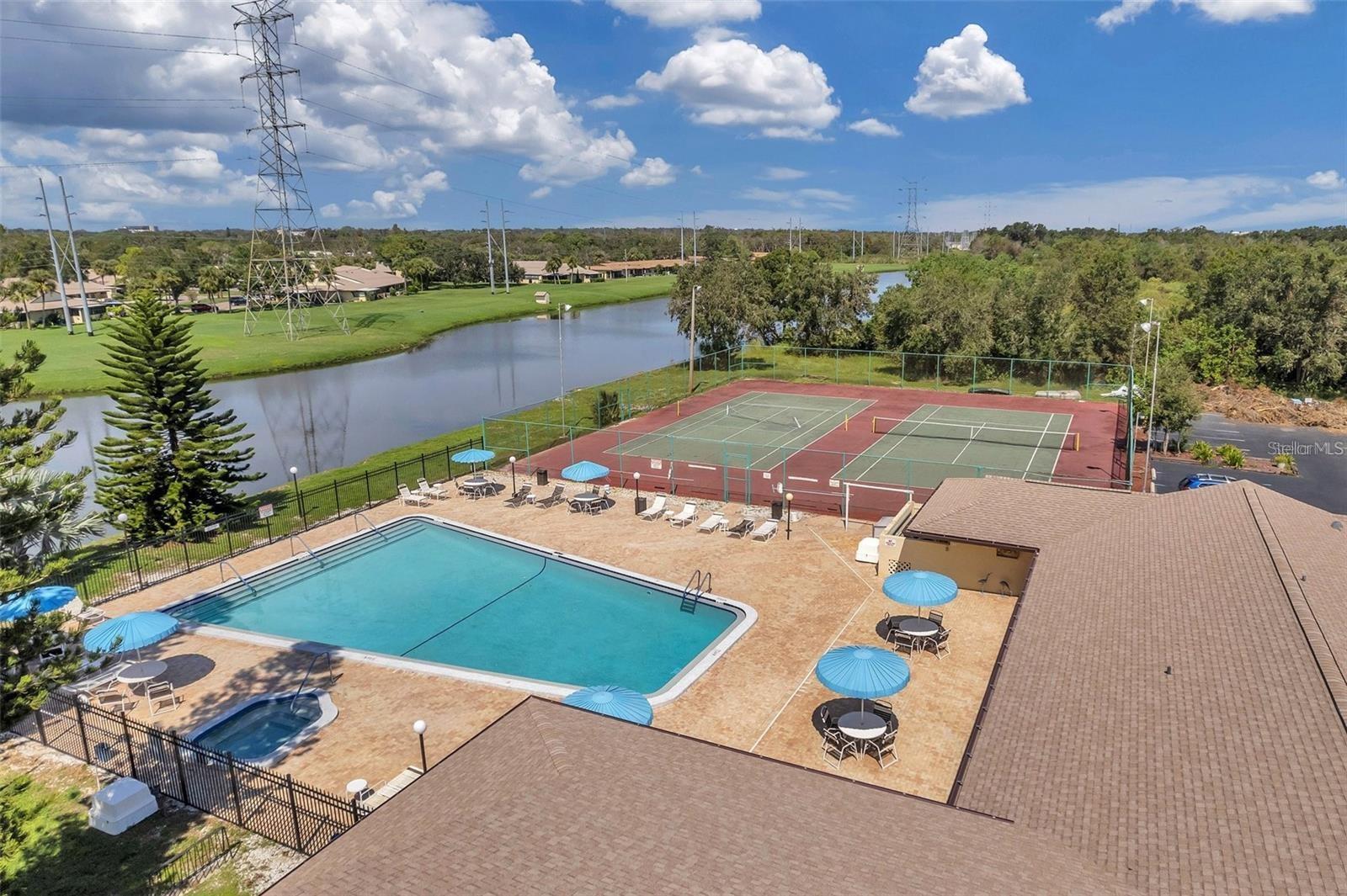 Community Pool and Tennis Courts