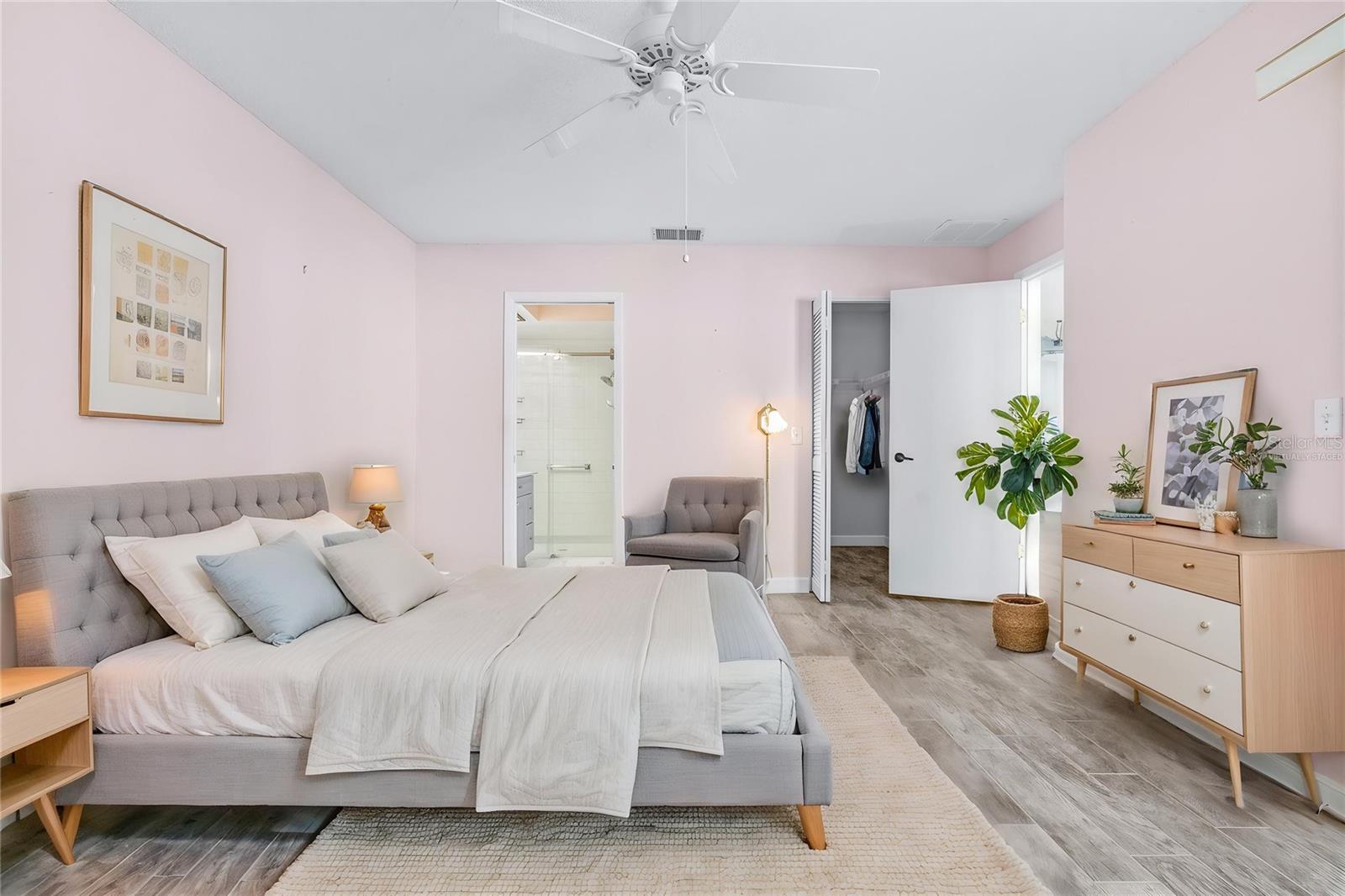 Virtually Staged Primary Bedroom