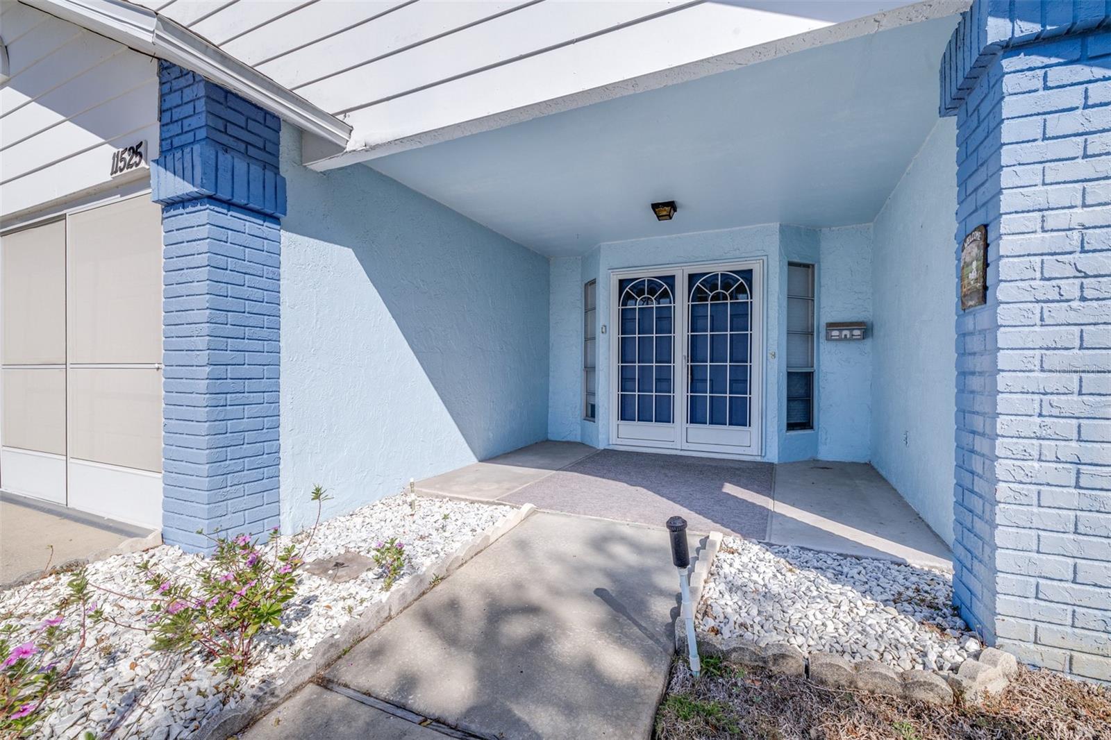Front Porch with Double Screened Doors