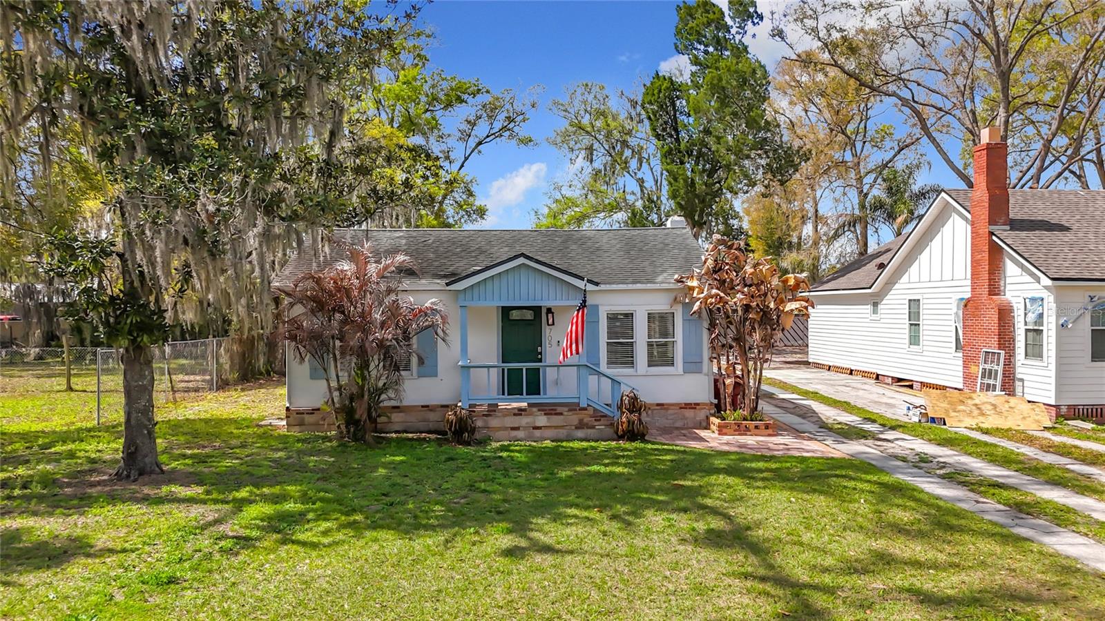 Front of Home Faces East