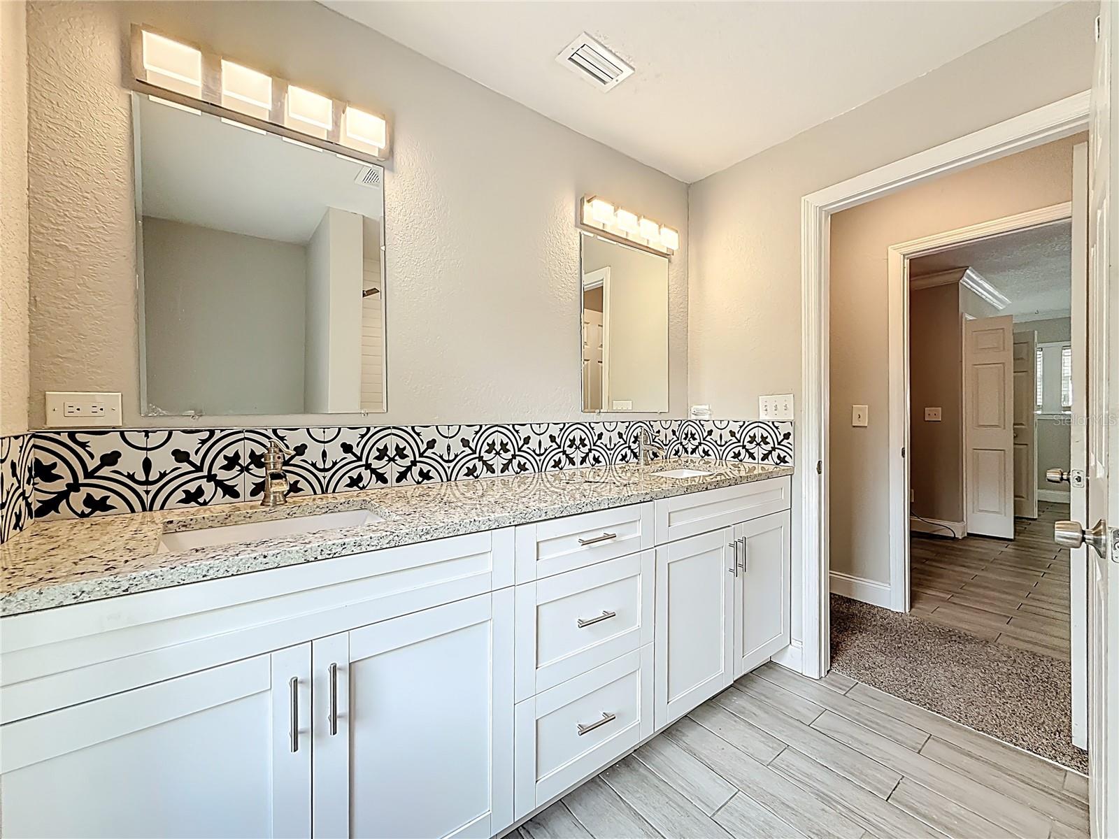 Primary Bathroom - double sink vanity