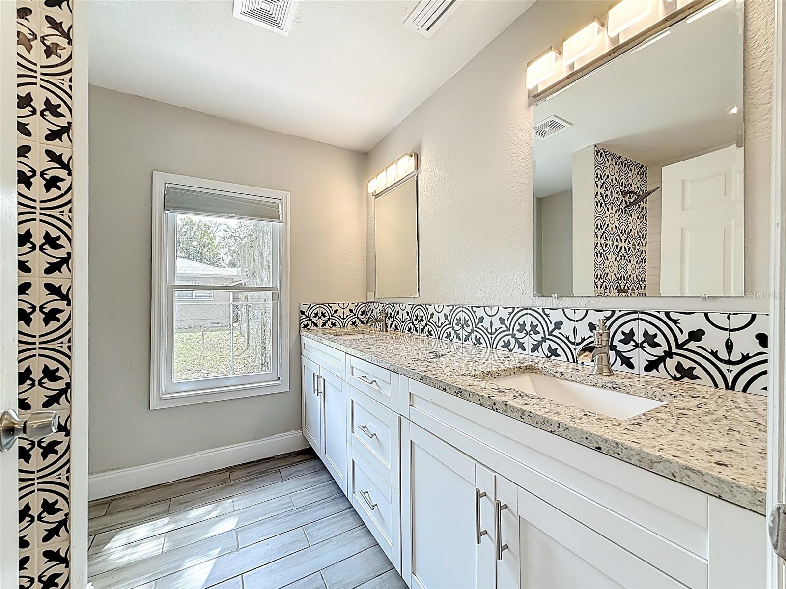 Primary Bathroom - double sink vanity