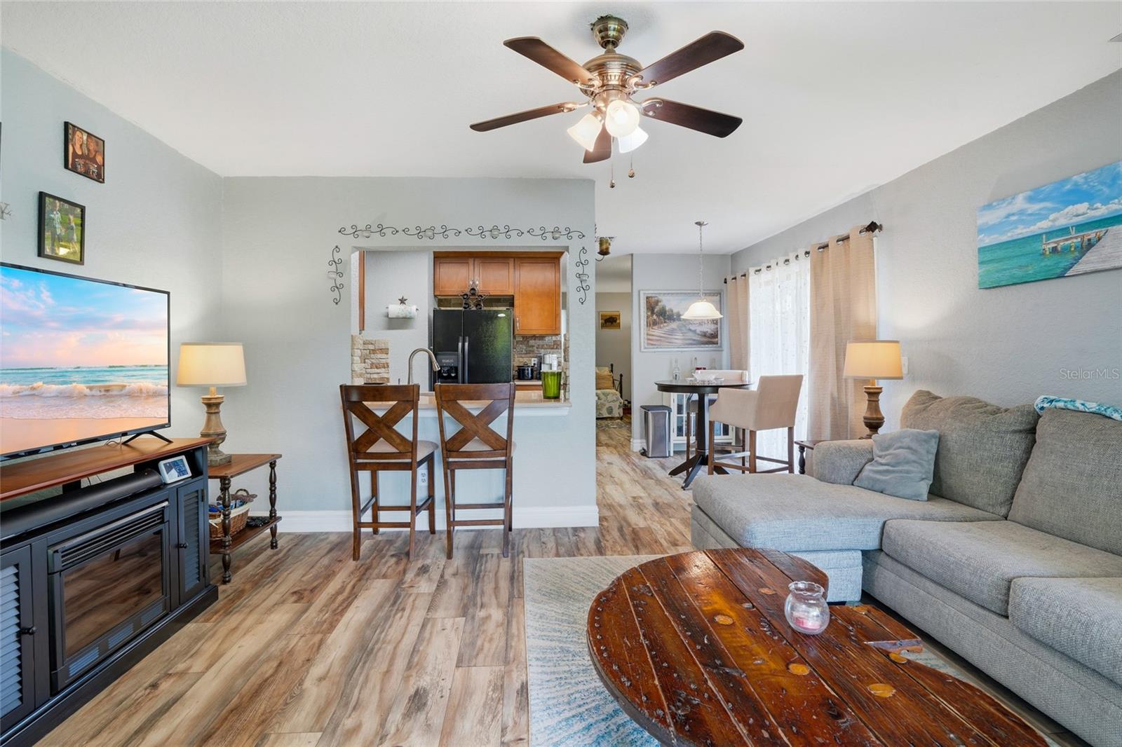 Family Room Looking Toward Kitchen