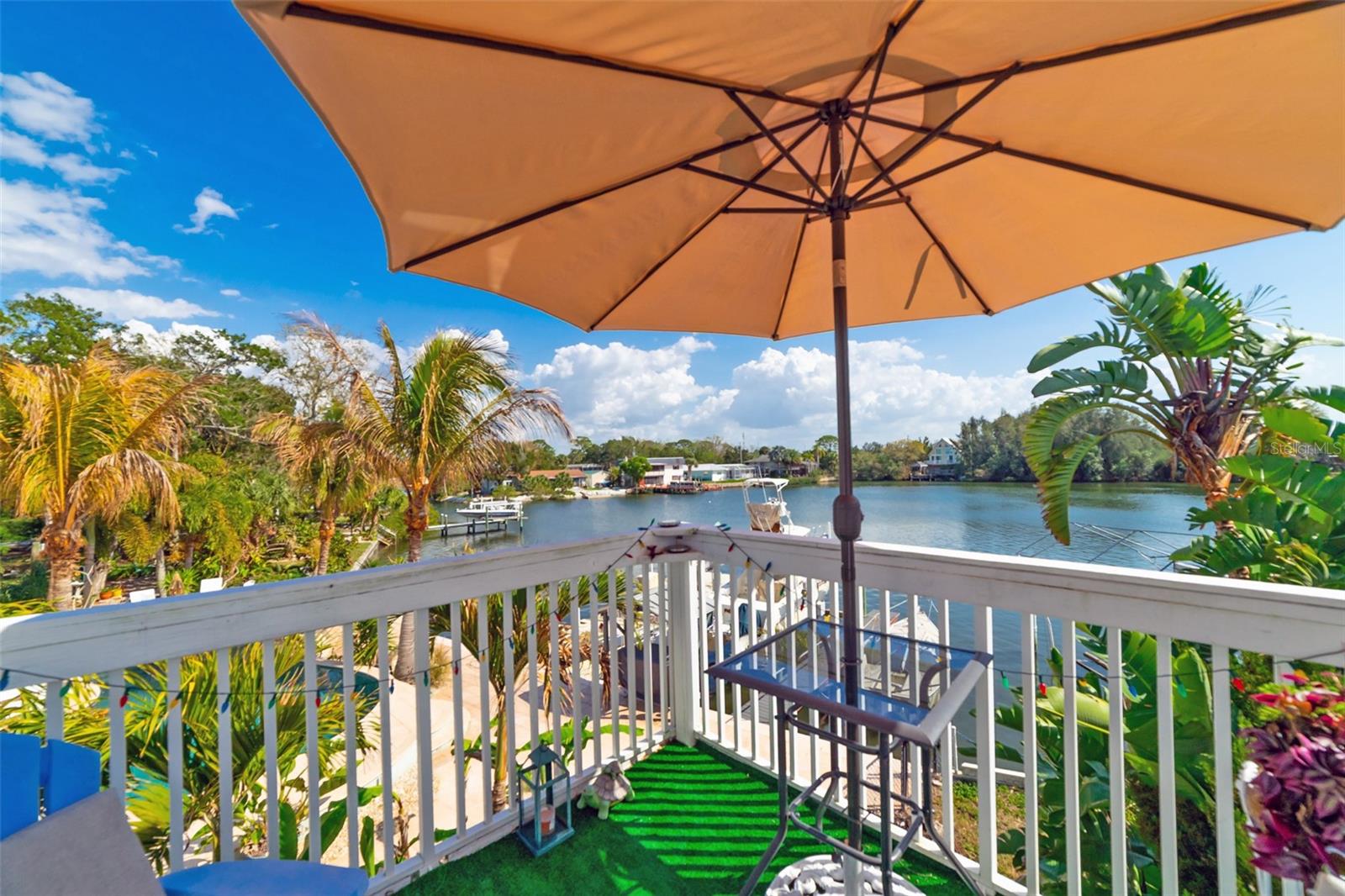 VIEW FROM OPEN DECK ON SECOND FLOOR