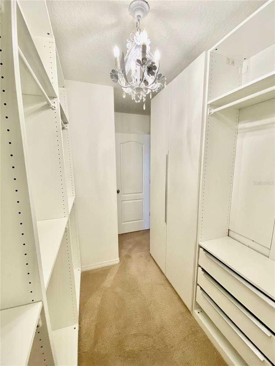 2nd Master Closet w/built Ins