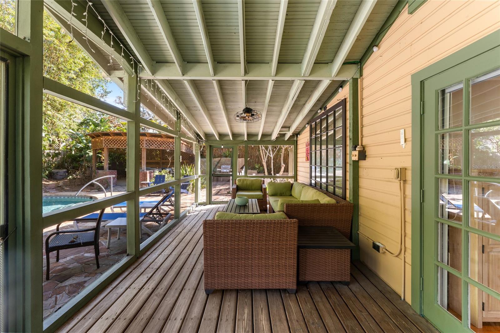 Porch off primary bedroom