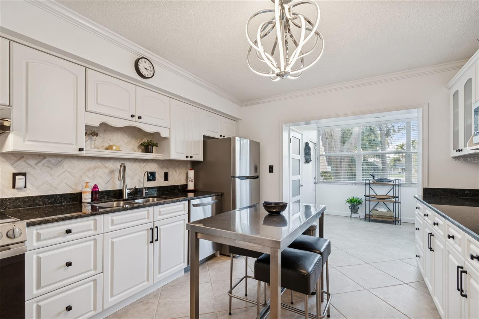 Kitchen with 20" Tile Flooring