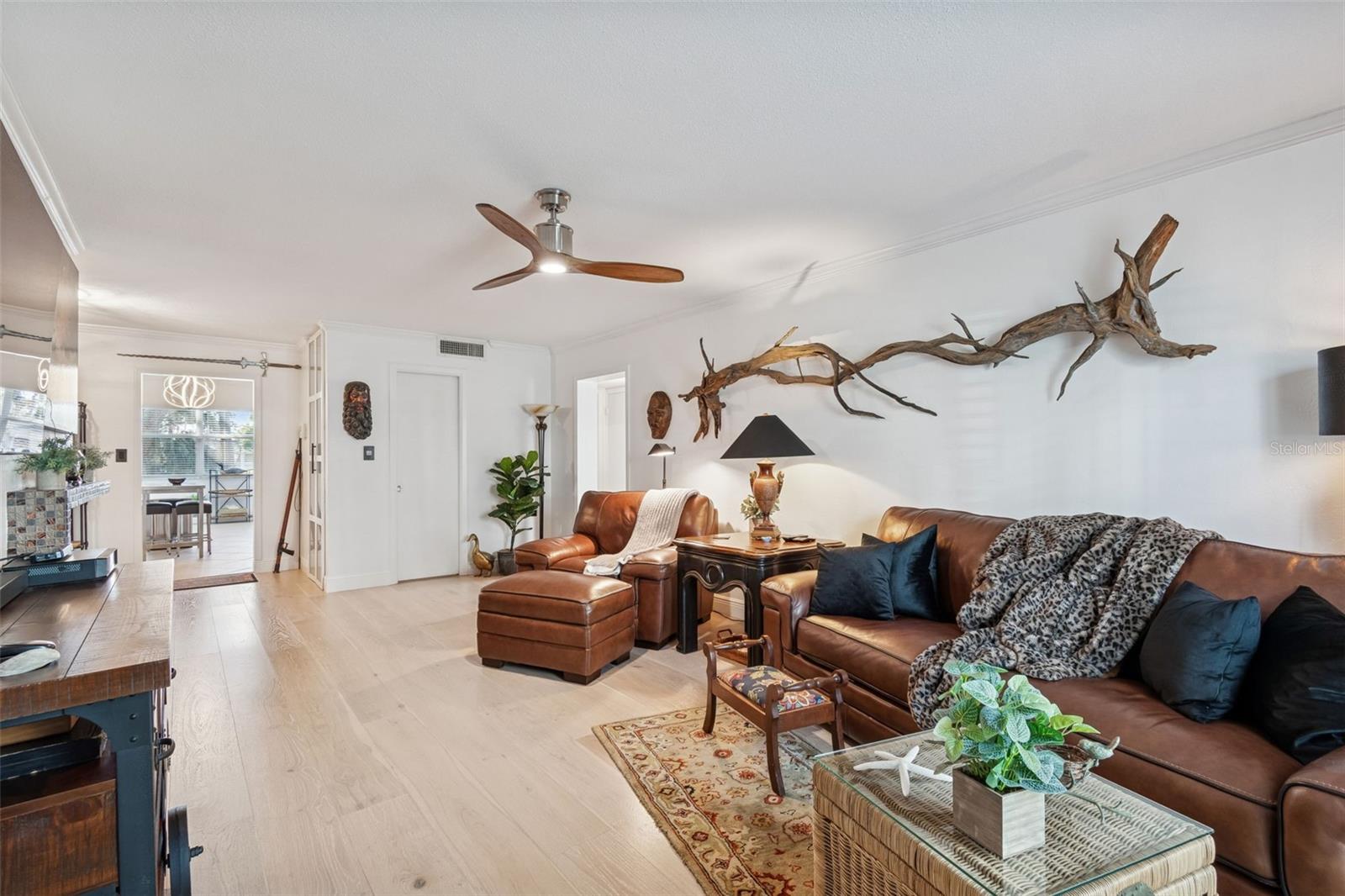 Living Room with Wood Flooring