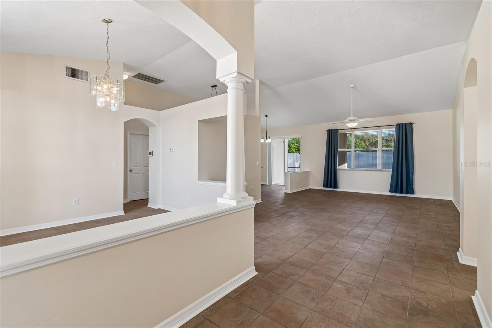 Welcoming front entrance