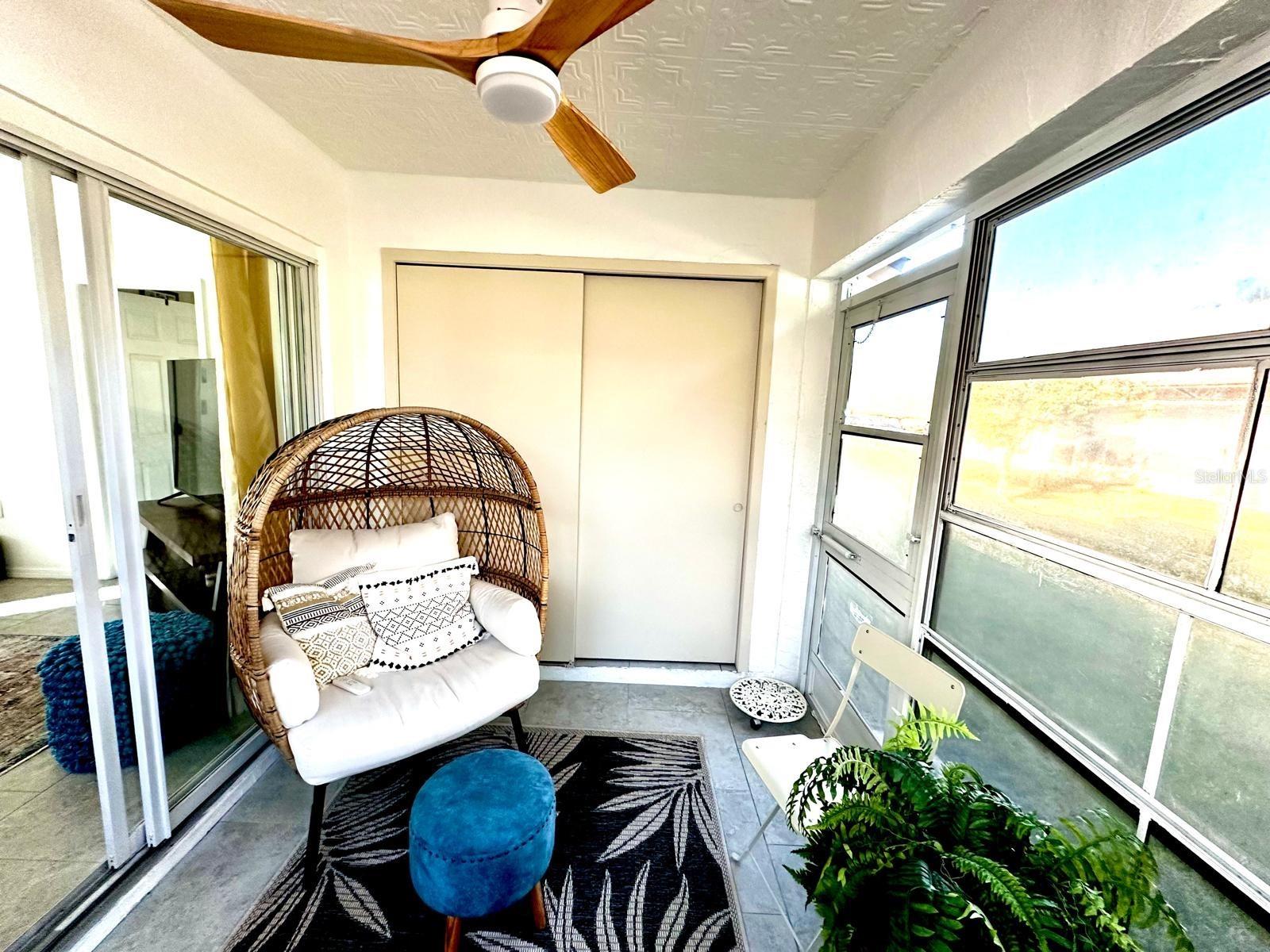 Floria Room with Storage Closet