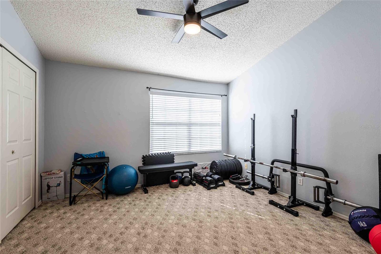 2nd bedroom . Being used as a home gym.