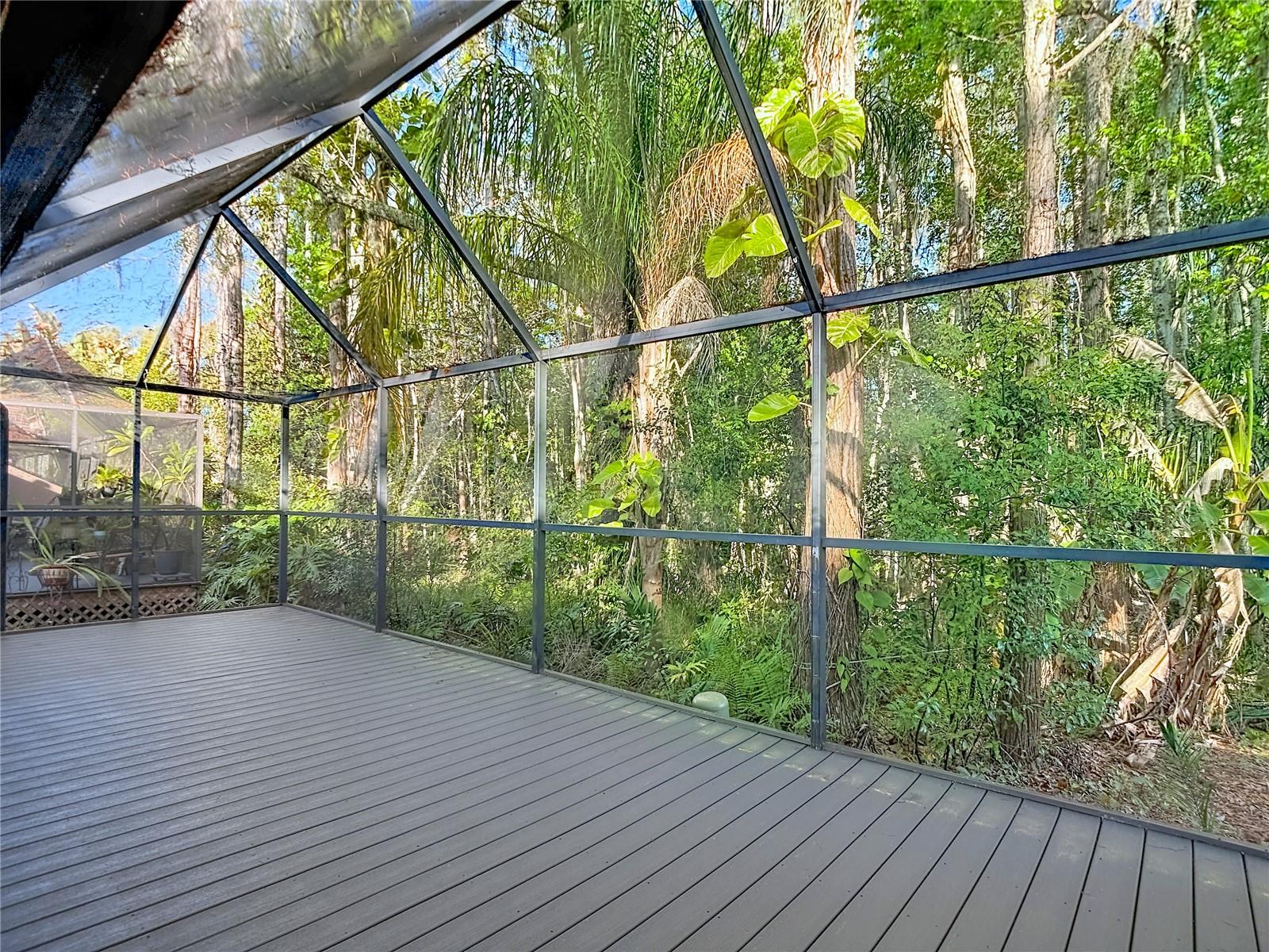 Screened-In Deck Facing Preserves