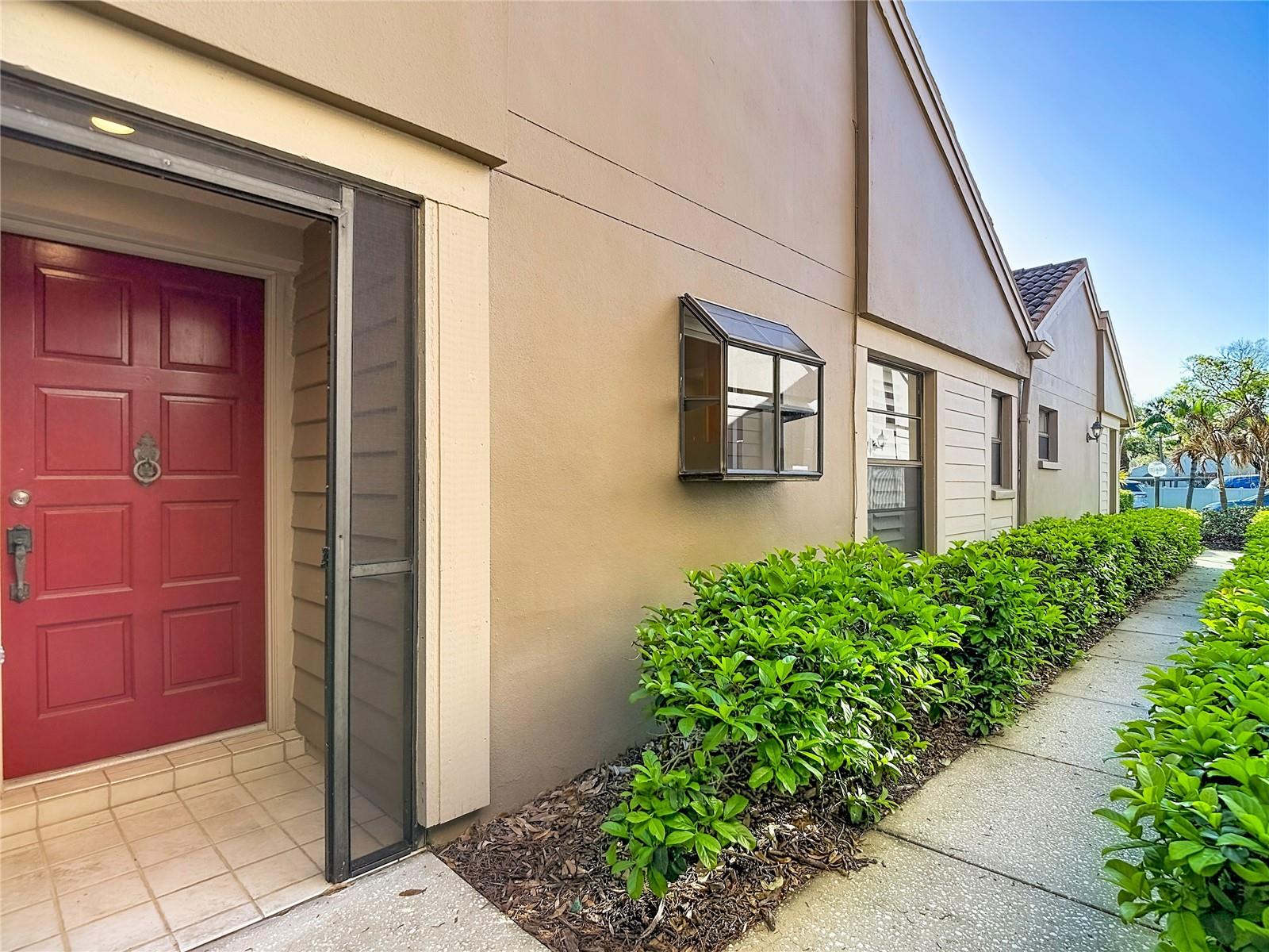 Walk Way to Front of Home