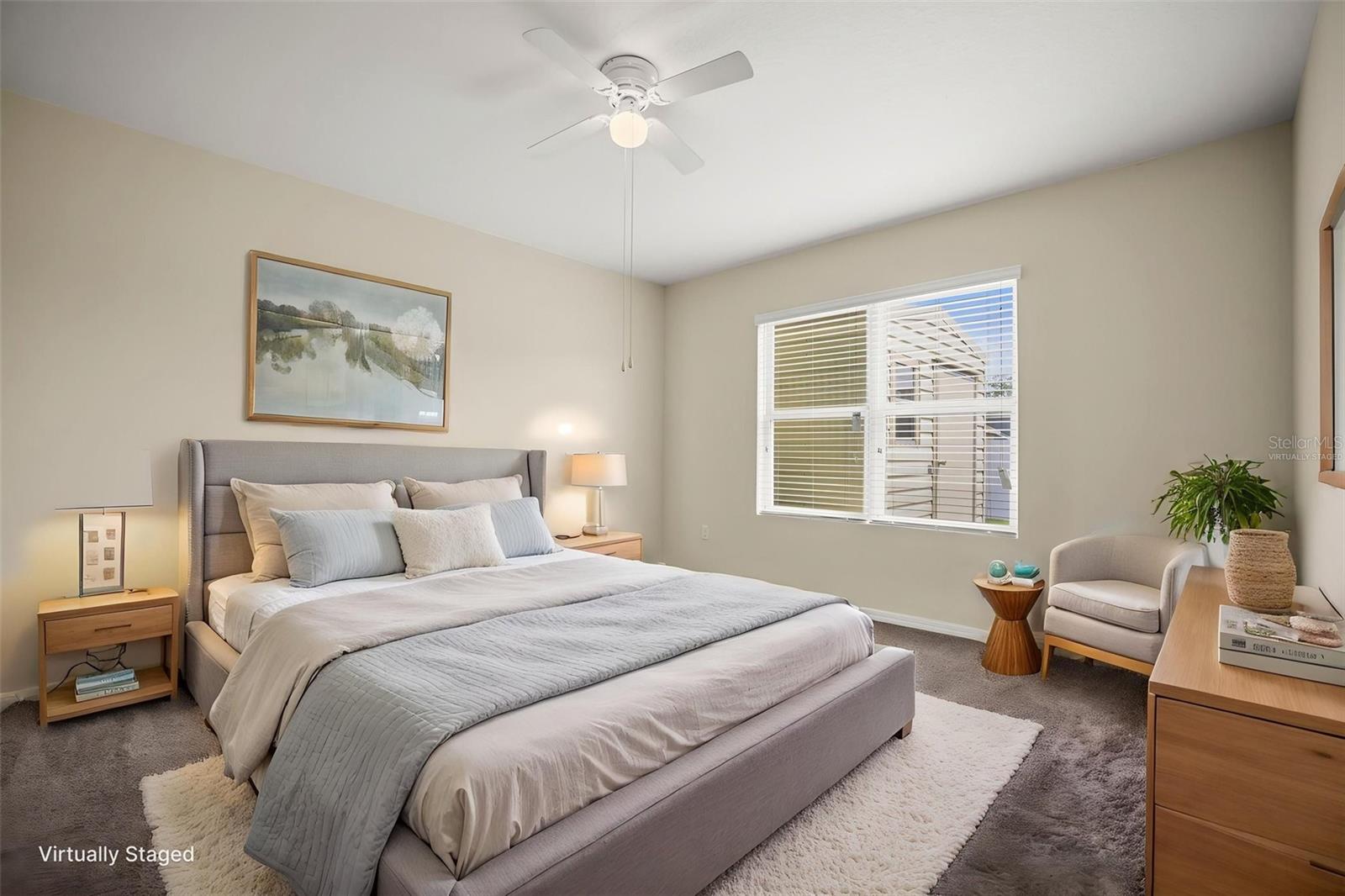 Primary Bedroom Virtually Staged