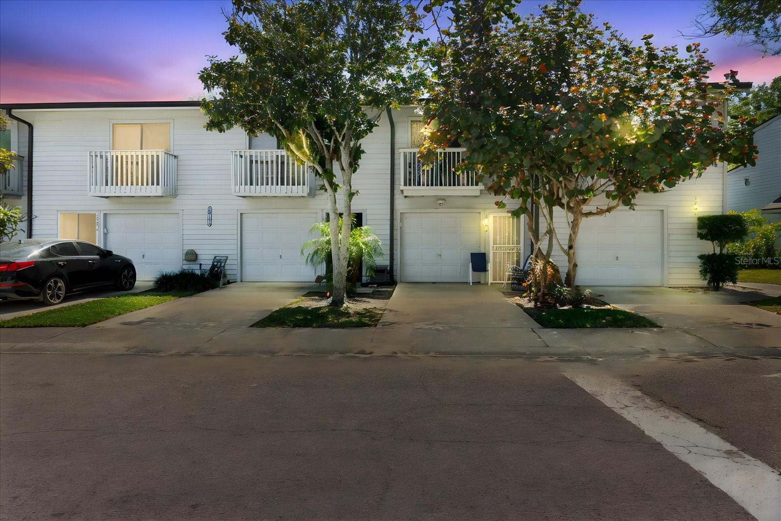 Front of the Home at Sunset