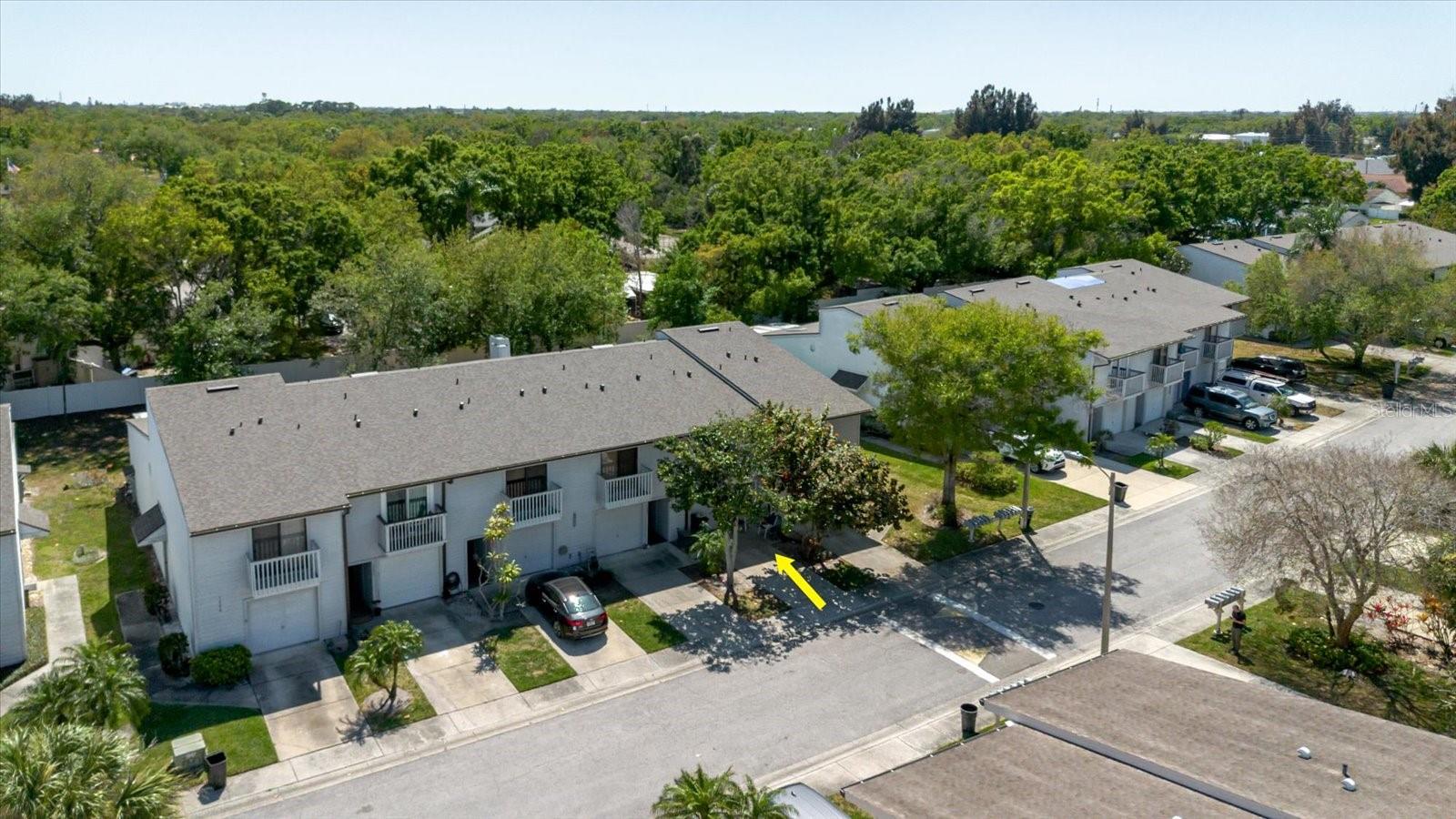 Aerial Front View of Property