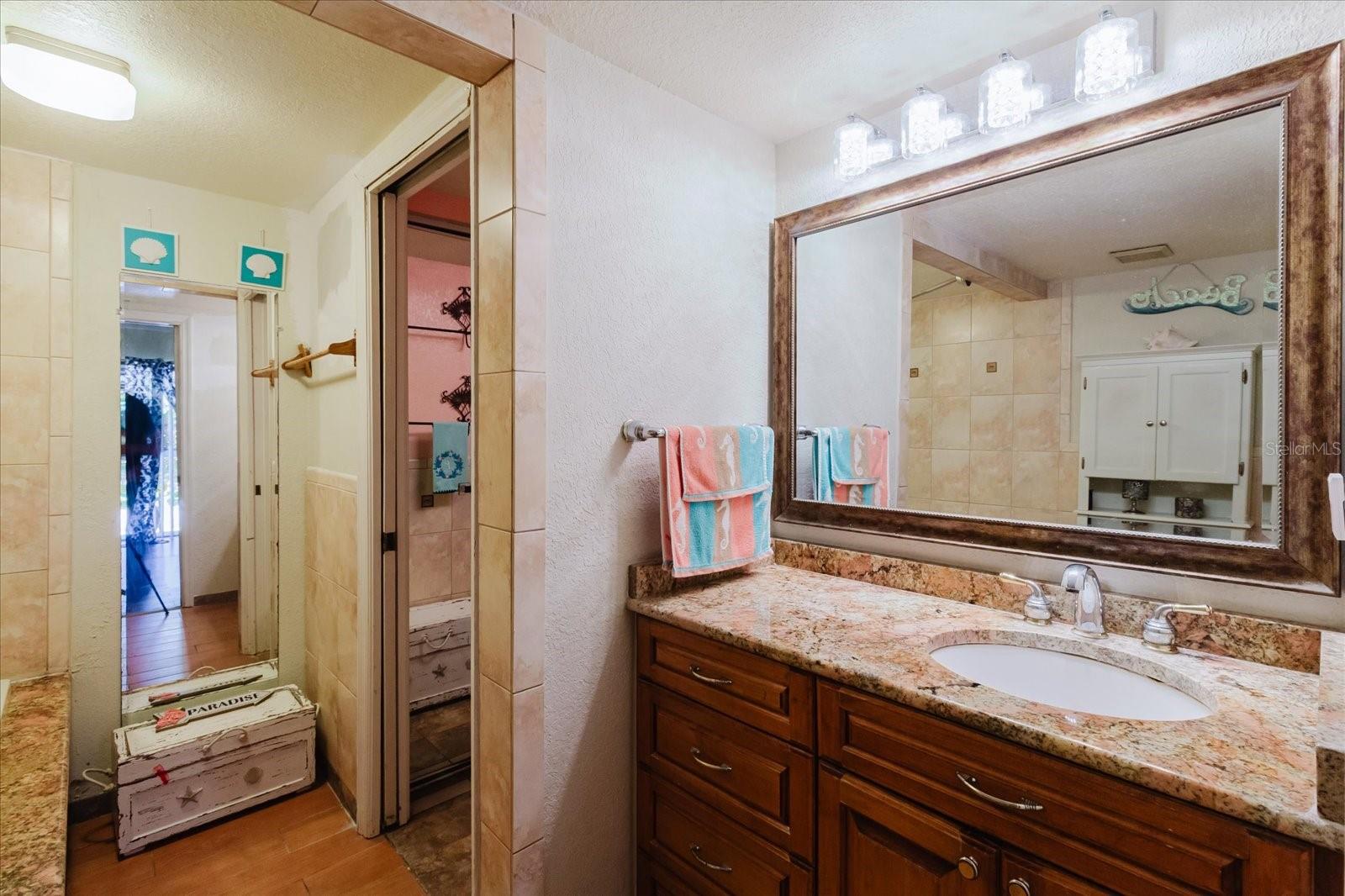 Primary Bath With Granite Counters
